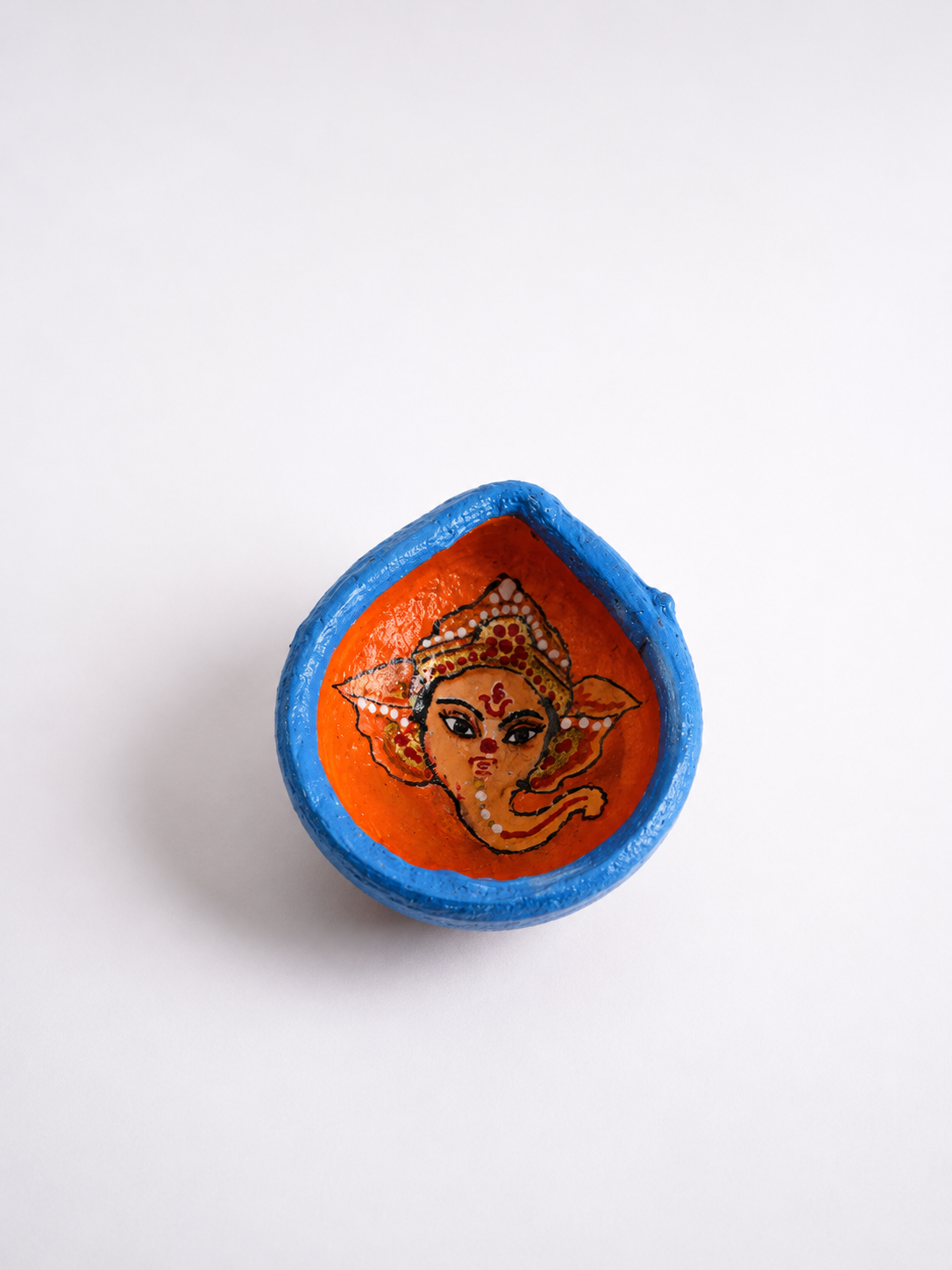 Ganesh & Lakshmi Clay Diyas (Set of 2)