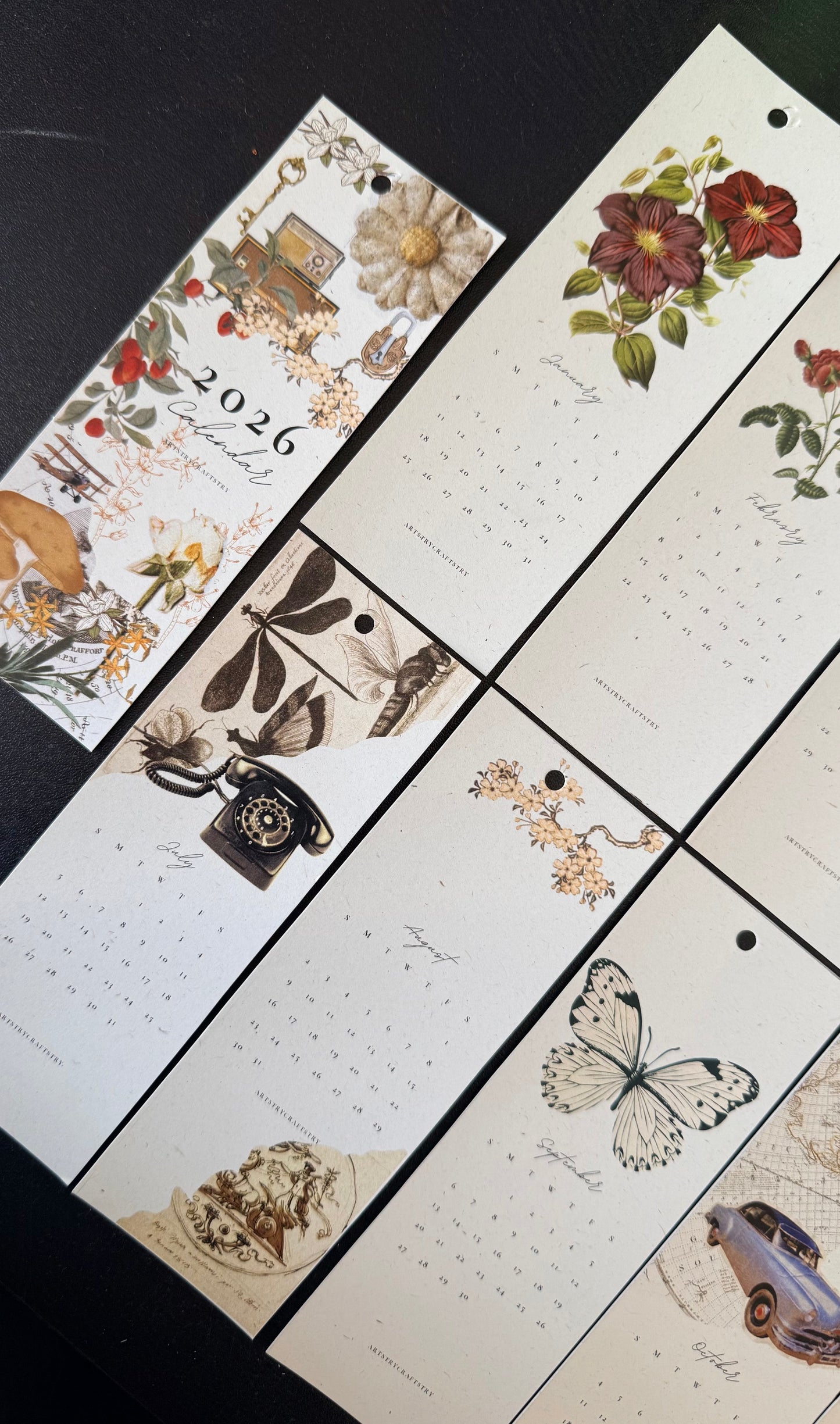 The Collector’s Bookmark Calendar 2026