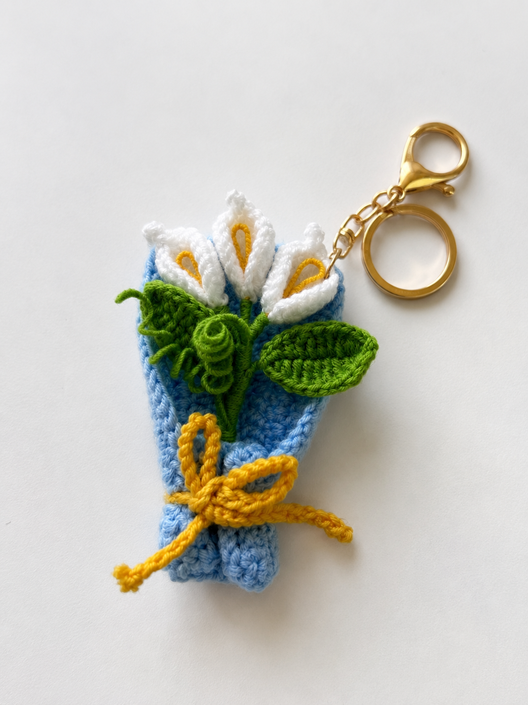 Lily Bouquet Crochet Keychain