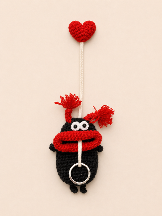 Cartoon Pull-Out Keychain