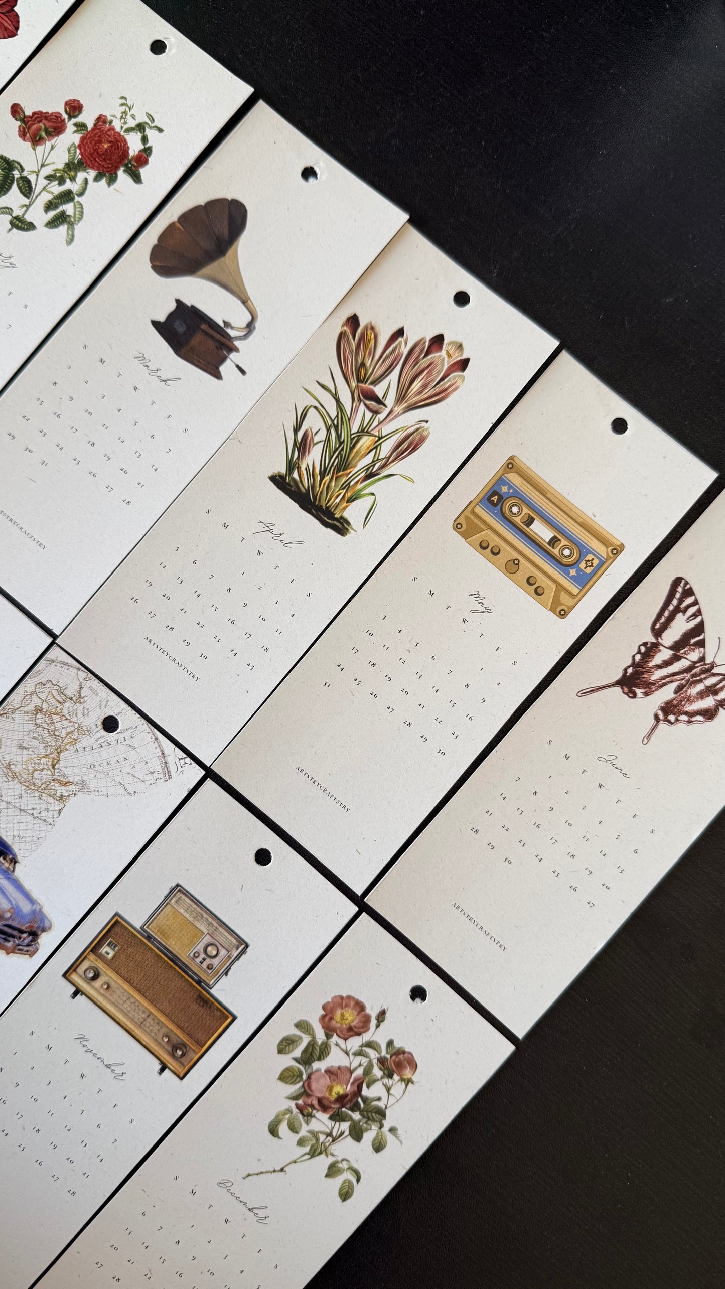 The Collector’s Bookmark Calendar 2026