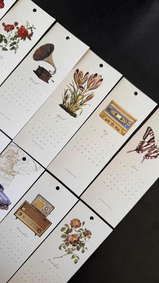 The Collector’s Bookmark Calendar 2026