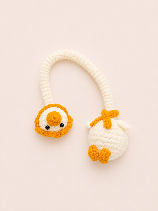Sunny Ducky Dangle Crochet Keychain