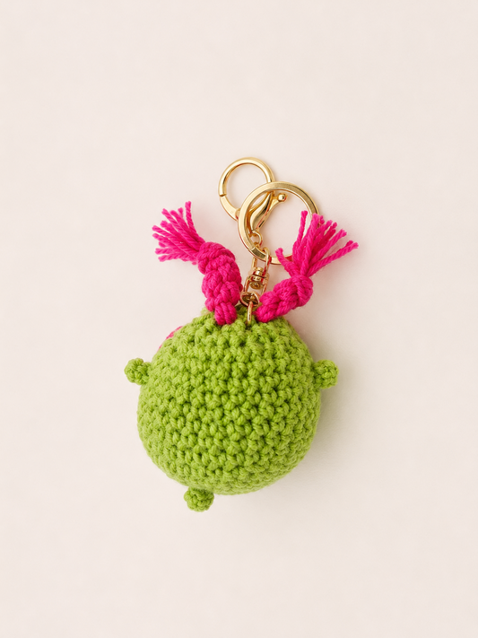Frog Buddy Crochet Keychain